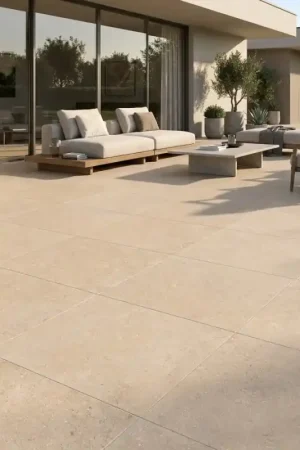 Offre Limitée Carrelage KYOTO BEIGE effet pierre 120x120 antidérapant